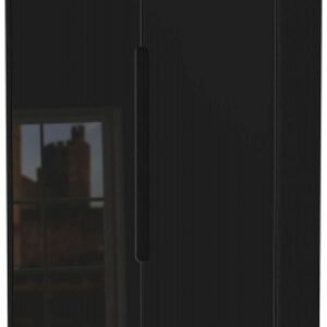 Monaco Black Gloss Midi Wardrobe