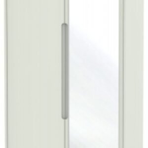 Monaco Cashmere 2 Door Tall Combi Wardrobe - 1 Mirror