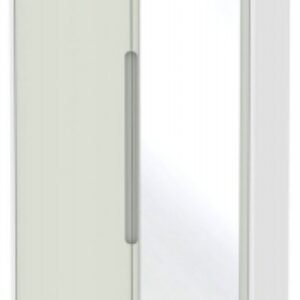 Monaco Cashmere and White 2 Door Tall Wardrobe - 1 Mirror