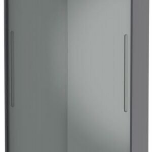 Monaco Grey Gloss and Graphite 2 Door Sliding Wardrobe