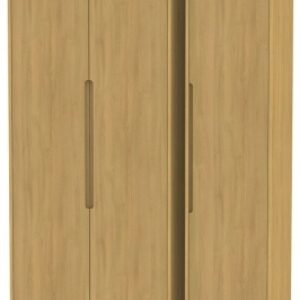 Monaco Modern Oak 3 Door Tall Triple Wardrobe