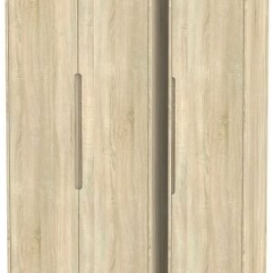 Monaco Oak Effect 3 Door Tall Triple Wardrobe