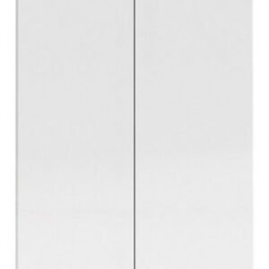 Naia White Gloss 2 Door 1 Drawer Double Wardrobe