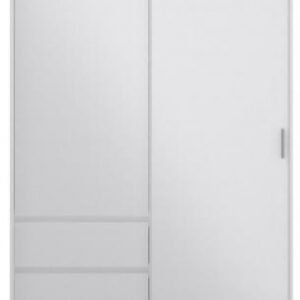 Naia White Gloss 2 Door 3 Drawer Wardrobe