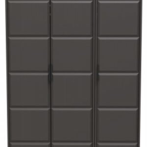 New York Graphite 3 Door Tall Triple Wardrobe