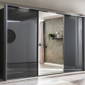 Nolte Savena Basalt 3 Door Sliding Wardrobe with 1 Mirror Front - 270cm