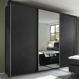 Nolte Savena Basalt 3 Door Sliding Wardrobe with 1 Mirror Front - 300cm