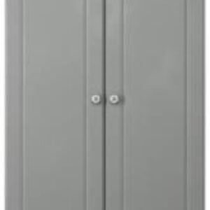 Norfolk Grey and Oak Effect 2 Door Plain Wardrobe