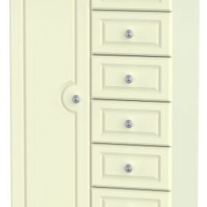 Pembroke Cream 1 Door Midi Wardrobe