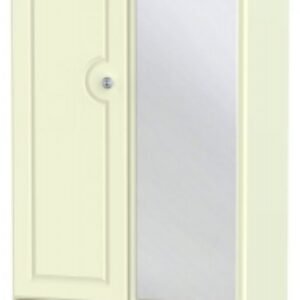 Pembroke Cream 2 Door Combi Wardrobe - 1 Mirror