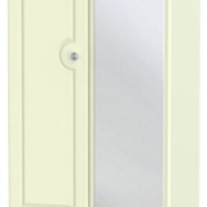 Pembroke Cream 2 Door Tall Combi Wardrobe - 1 Mirror