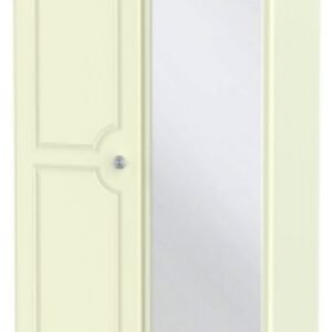 Pembroke Cream 2 Door Tall Wardrobe - 1 Mirror