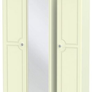 Pembroke Cream 3 Door Triple Wardrobe - 1 Mirror