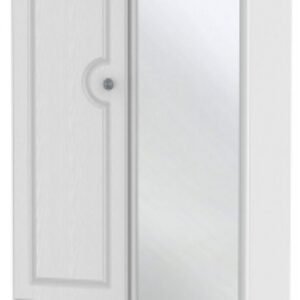 Pembroke White 2 Door Combi Wardrobe - 1 Mirror