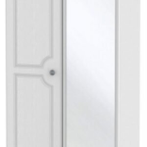 Pembroke White 2 Door Tall Wardrobe - 1 Mirror