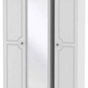 Pembroke White 3 Door Tall Triple Wardrobe - 1 Mirror