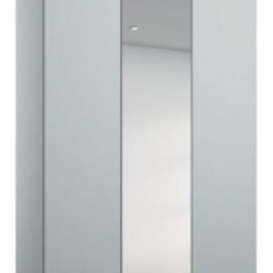 Rauch Alabama 136cm Silk Grey 3 Door Mirror Wardrobe