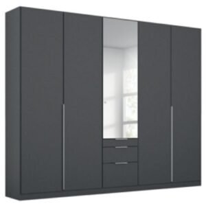 Rauch Alabama 226cm Metallic Grey 5 Door Combi Wardrobe