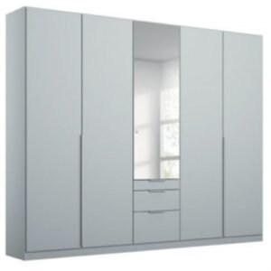 Rauch Alabama 226cm Silk Grey 5 Door Combi Wardrobe