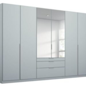 Rauch Alabama 271cm Silk Grey 6 Door Combi Wardrobe