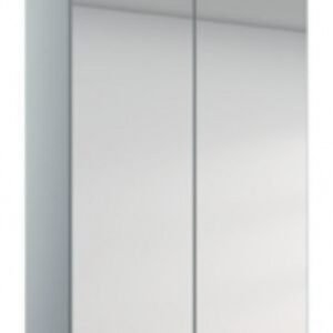 Rauch Alabama 91cm Silk Grey 2 Door Full Mirrored Wardrobe