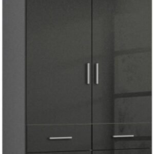 Rauch Celle 91cm 2 Door Black Wardrobe