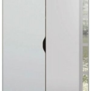 Rauch Lias 101cm 2 Door Grey Mirror Wardrobe