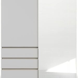 Rauch Lias 151cm 2 Door Grey Combi Sliding Wardrobe