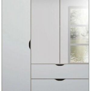 Rauch Lias 151cm 3 Door Grey Combi Wardrobe