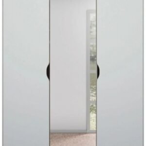 Rauch Lias 151cm 3 Door Grey Mirror Wardrobe