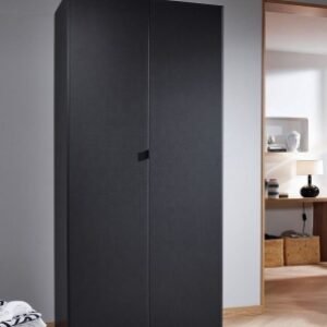 Rauch Ontario 91cm Metallic Grey 2 Door Wardrobe