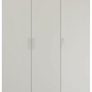 Rauch Pure Quadra-Spin 136cm Grey 3 Door Wardrobe