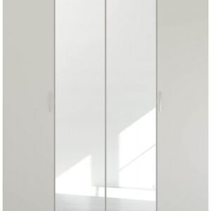 Rauch Pure Quadra-Spin 181cm Grey 4 Door Mirror Wardrobe