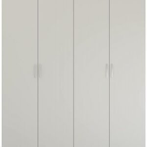 Rauch Pure Quadra-Spin 181cm Grey 4 Door Wardrobe