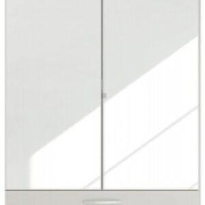 Rauch Pure Quadra-Spin 91cm Grey 2 Door Combi Wardrobe