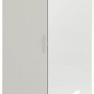 Rauch Pure Quadra-Spin 91cm Grey 2 Door Mirror Wardrobe