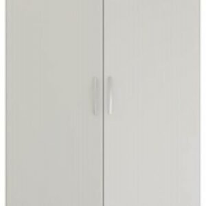 Rauch Pure Quadra-Spin 91cm Grey 2 Door Wardrobe