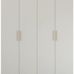 Rauch Skandi Quadra-Spin 181cm Grey 4 Door Wardrobe