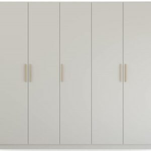 Rauch Skandi Quadra-Spin 226cm Grey 5 Door Wardrobe