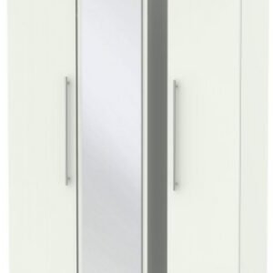 Sherwood Porcelain 3 Door Triple Wardrobe - 1 Mirror