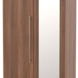 Sherwood Walnut Effect 2 Door Wardrobe - 1 Mirror