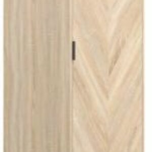 Stockholm Chevron Oak Effect 1 Door 1 Drawer Wardrobe