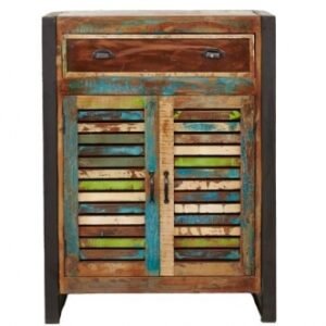 Urban Chic Reclaimed 2 Door 1 Drawer Shoe Cupboard