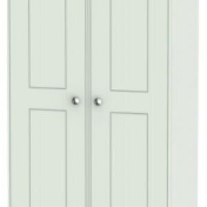 Victoria Grey 2 Door Plain Tall Wardrobe