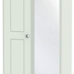 Victoria Grey 2 Door Tall Wardrobe - 1 Mirror