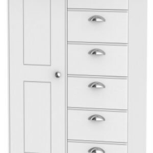 Victoria White 1 Door Midi Wardrobe