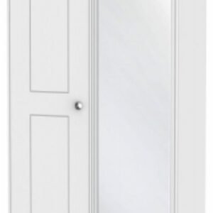 Victoria White 2 Door Wardrobe - 1 Mirror