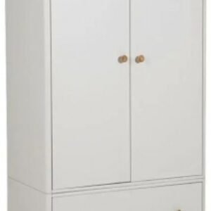 Vida Living Marlow Cashmere Oak 2 Door 1 Drawer Combi Wardrobe