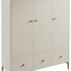 Vida Living Marlow Cashmere Oak 3 Door 3 Drawer Combi Wardrobe