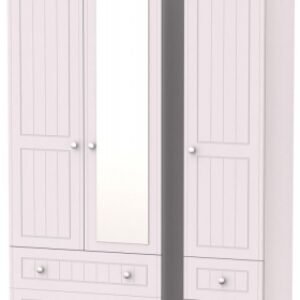 Vienna Cashmere 3 Door Combi Wardrobe - 1 Mirror